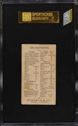 1888 N162 Goodwin Champions Cap Anson SGC 4 VGEX (PWCC - A) 2