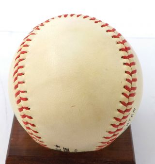 Bill Mazeroski Signed Autograph Official National League Baseball w/Display N17 4
