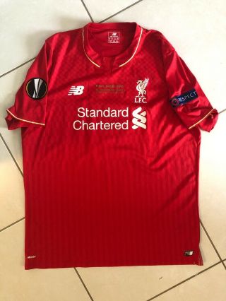 Liverpool Fc 2015 - 2016 Philippe Coutinho Europa League Balance Jersey Shirt