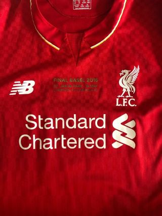 Liverpool FC 2015 - 2016 Philippe Coutinho Europa League Balance Jersey Shirt 2