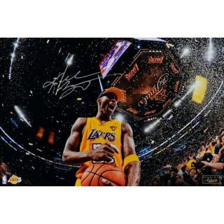 Kobe Bryant Autographed Lakers " 5x Champ " 16 X 24 Photograph Panini Le 124
