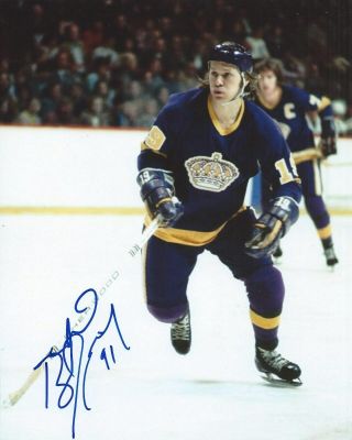 Butch Goring Signed 8x10 Photo Los Angeles Kings Autographed