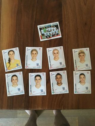 Panini Women’s World Cup 2019 England Nine Stickers