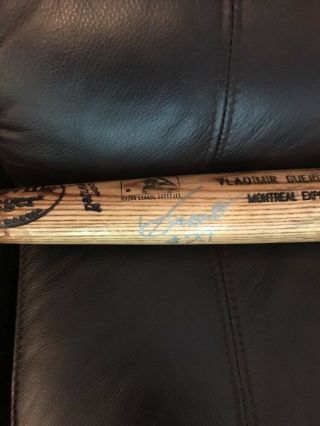 VLADIMIR GUERRERO Game Autographed Louisville Slugger BAT Expos PSA/DNA 5