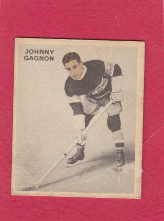 1933 - 34 V357 Ice Kings World Wide Gum 21 Johnny Gagnon
