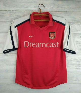 Arsenal Jersey Medium 2000 2002 Home Shirt Soccer Football Nike
