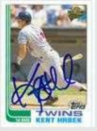 Kent Hrbek Autographed Baseball Card (twins) 2004 Topps Fan Favorites 49