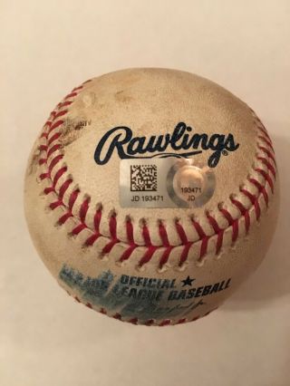 5/15/2019 Mets @ Nationals Pete Alonso Lineout Game Ball