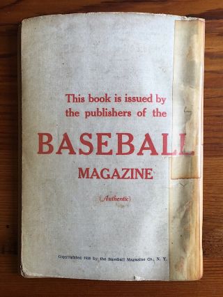Who ' s Who in Baseball 1920 Fifth Edition Babe Ruth Cover Ty Cobb Joe Jackson 9