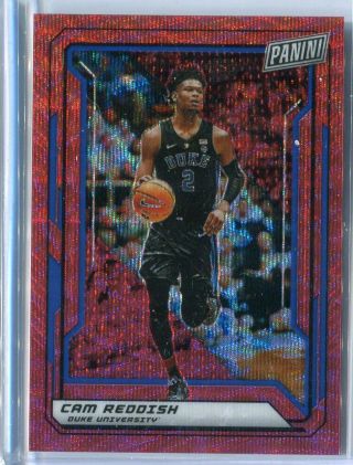 2019 Panini National Vip Party Cam Reddish Red Wave Prizm Refractor Rc 71 22/25