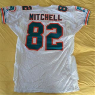 Pete Mitchell Game Worn 1995 Miami Dolphins Football Jersey