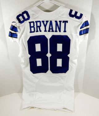 2015 Dallas Cowboys Dez Bryant 88 Game Issued White Jersey Dal00247