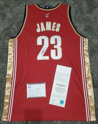 Lebron James Uda Autographed Cleveland Cavaliers 2003 Rookie Away Jersey
