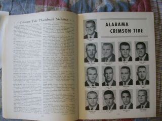 1962 SUGAR BOWL PROGRAM ALABAMA ARKANSAS College Football CRIMSON TIDE 1961 AD 7