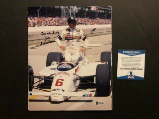 Mario Andretti Hot Signed Autographed Irl Racing 8x10 Photo Beckett Bas