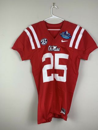 University Of Mississippi Team Issued Football Jersey 25