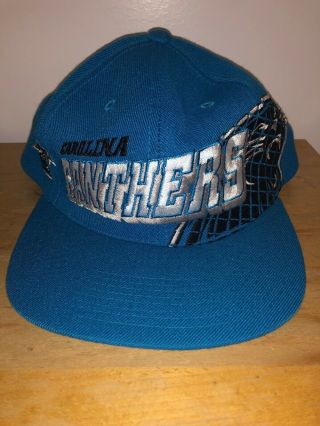 Nfl Carolina Panthers Sports Specialties Pro Line Snapback Hat Vintage Blue