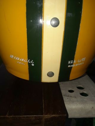 Vintage Riddell Kra - Lite 1970 ' s Green Bay Packers Football Helmet Lamp 3