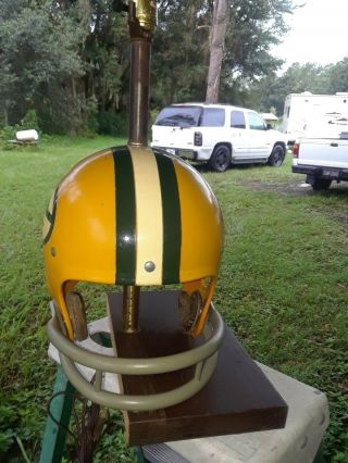 Vintage Riddell Kra - Lite 1970 ' s Green Bay Packers Football Helmet Lamp 5