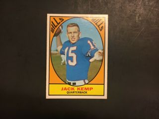 1967 Topps Football Jack Kemp 24 Book 80$ Exmt (r2630)