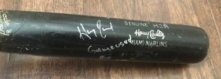Hanley Ramirez Game 2012 Uncracked Bat Autograph Signed Marlins
