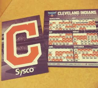 2019 Cleveland Indians C Magnet Schedule Opening Day Sga,  Tribe Pocket Schedule