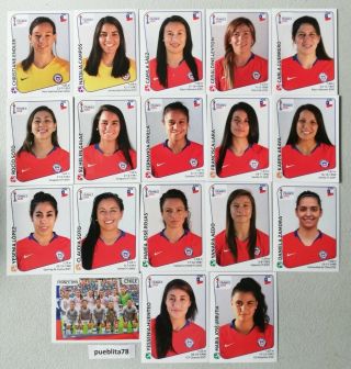 Panini Women World Cup France 2019 Chile Team 18 Stickers