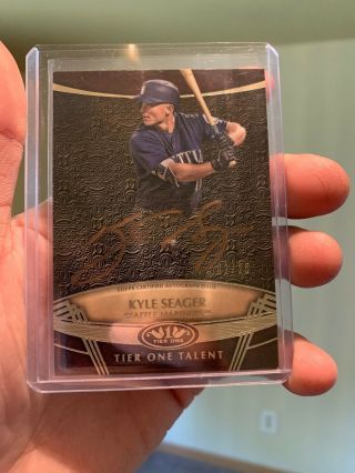 Kyle Seager 2019 Topps Tier One Talent Bronze Ink On - Card Auto 17/25 Mariners