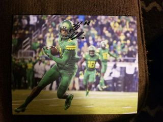 Justin Hollins Signed 8x10 Photo Oregon Ducks Autographed