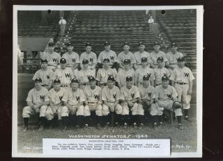 1944 The Sporting News Washington Senators Baseball Team 8 X 10 Photo