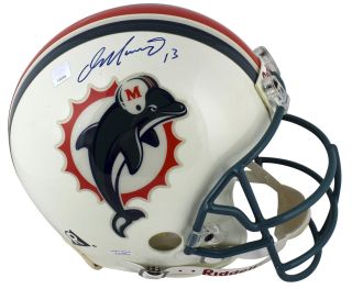 Dolphins Dan Marino Signed Authentic Proline Full Size Helmet Bas H83475
