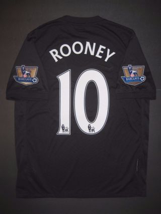2009 - 2010 Authentic Nike Manchester United Wayne Rooney Jersey Shirt Kit England