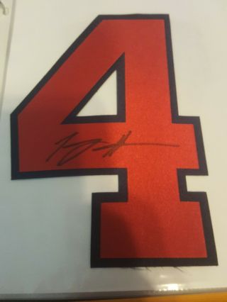 Tommy Hanson Signed Atlanta Braves Jersey Number 4
