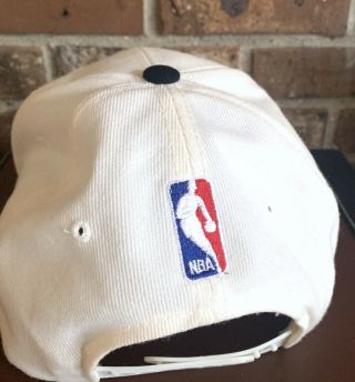 Vintage Detroit Pistons NBA Sports Specialties 90s Snapback Hat Cap White Teal 3