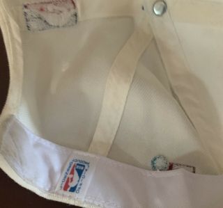 Vintage Detroit Pistons NBA Sports Specialties 90s Snapback Hat Cap White Teal 7
