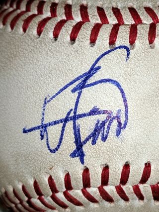 Wander Franco Signed Baseball W/proof Tampa Bay Rays Mlb Top Prospect Game