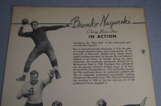 1937 - 1938 DIXIE LID BASEBALL PREMIUM - BRONKO NAGURSKI BEARS FOOTBALL 5