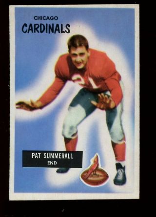 1955 Bowman Football Card 52 Pat Summerall Rookie