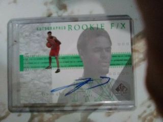 2001 - 02 Sp Authentic 131 Autographed Rookie F/x Tyson Chandler Auto Rc Card