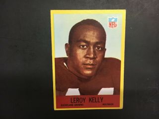 1967 Philadelphia Football Leroy Kelly 43 Vgex Rookie (r2646)
