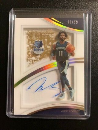 2017 - 18 Panini Immaculate Mike Conley 