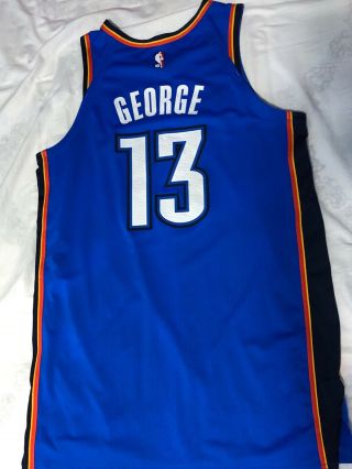 2018 - 19 NBA Oklahoma City Thunder Paul George Game Worn Game Jersey 2