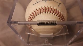 Lou Gehrig signed baseball 1934 Yankees.  Rotman Collectibles. 8