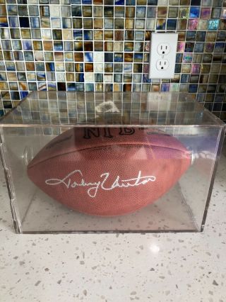 Johnny Unitas Signed Football Limited Edition With Letter Of Authenticity