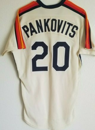 Jim Pankovits ' 84 - ' 85 Astros game worn jersey,  MEARS LOA 2