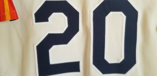 Jim Pankovits ' 84 - ' 85 Astros game worn jersey,  MEARS LOA 4