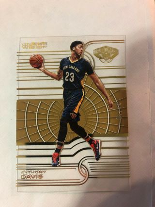 2015 - 16 Panini Clear Vision Gold 01/10 Anthony Davis Orleans Pelicans