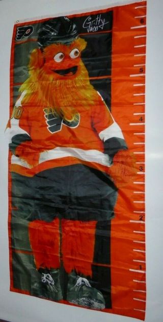 Official Philadelphia Flyers Large Gritty Growth Chart Huge Banner Flag Poster