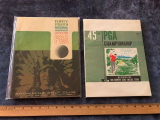 1962 44th Pga National Championship Aronimink,  1963 45th Pga Golf Program Dallas