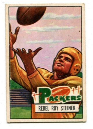 Rebel Roy Steiner 1951 Bowman 16 Packers Ex 47670